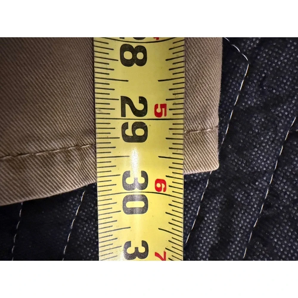 Levi's 514 Straight Fit Pants Mens 28x30 Tan Khaki White Tab Cotton Twill